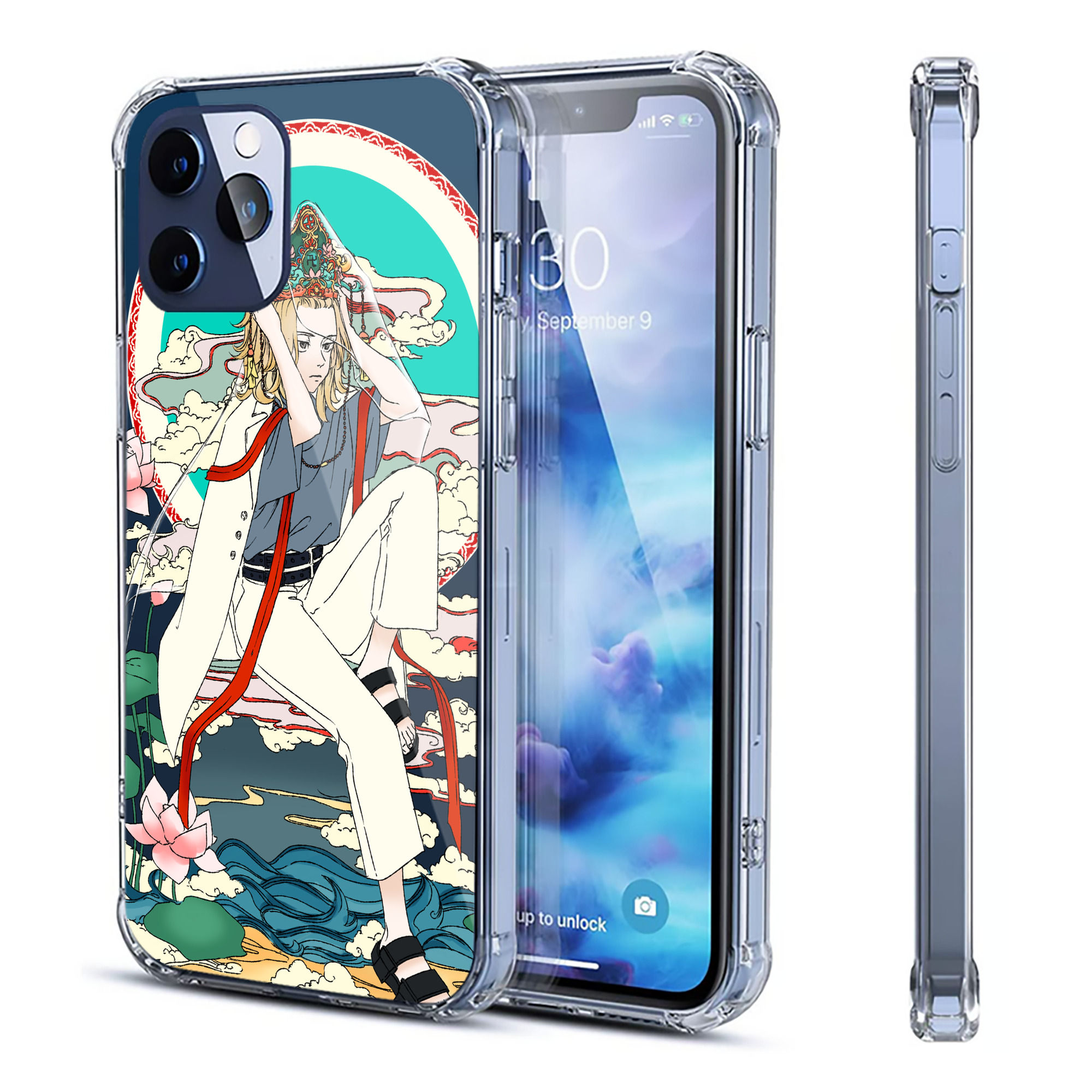 （画像用） 東京リベンジャーズ Tokyo Revengers 【iPhone 12シリーズ対応】透明スマホケース（クリアソフトケース）